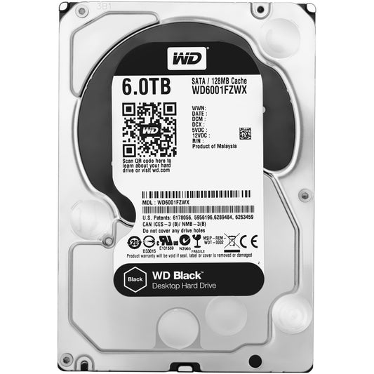 6TB BLACK 7.2K SATA 128MB 3.5  