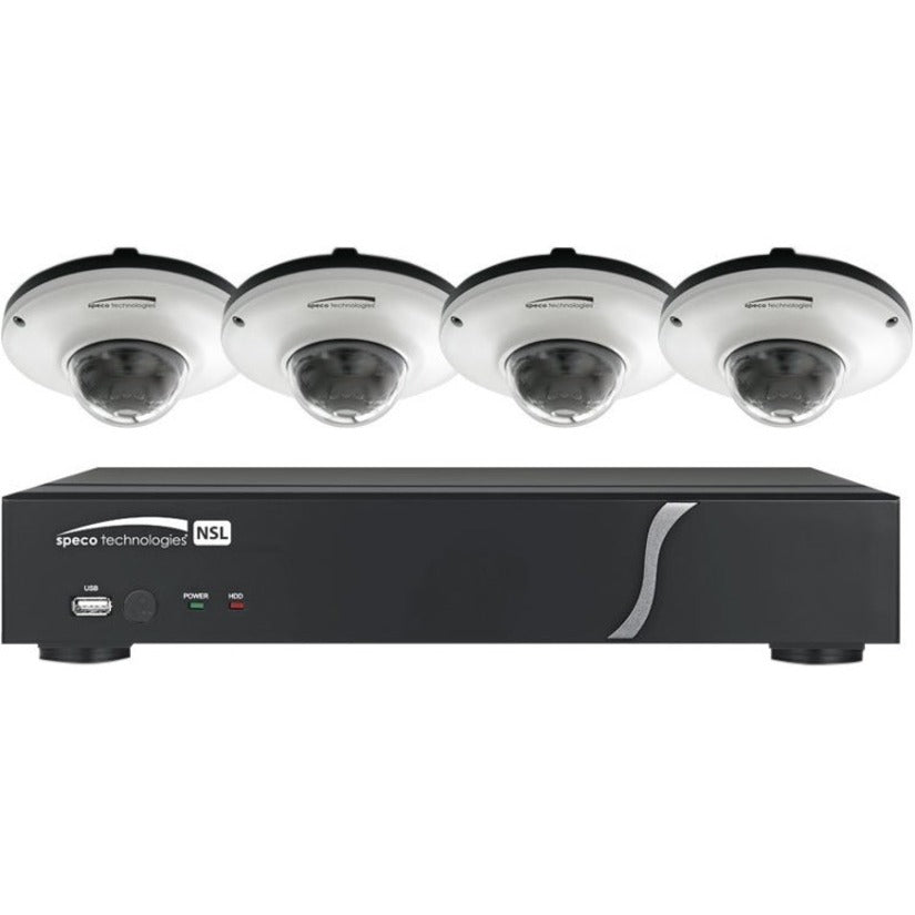 Speco 4 Ch. Plug & Play Network Video Recorder and IP Camera Kit - 1 TB HDD