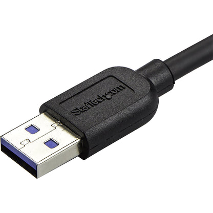 StarTech.com 1m 3 ft Slim Micro USB 3.0 (5Gbps) Cable - M/M - USB 3.0 A to Right-Angle Micro USB - USB 3.2 Gen 1