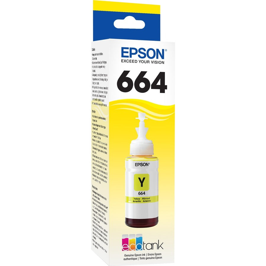 Epson T664 Yellow Ink Bottle