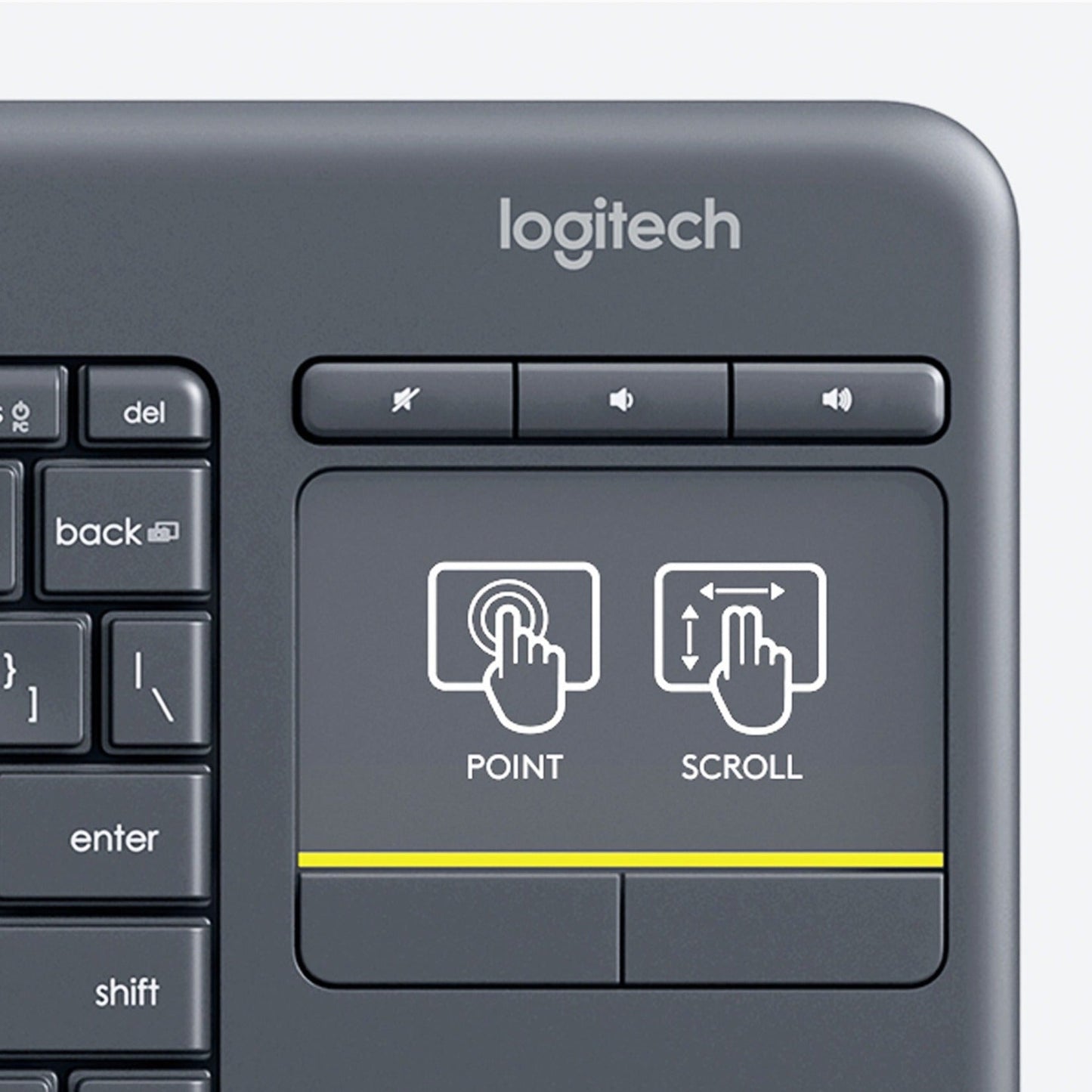 Logitech K400 Plus Touchpad Wireless Keyboard