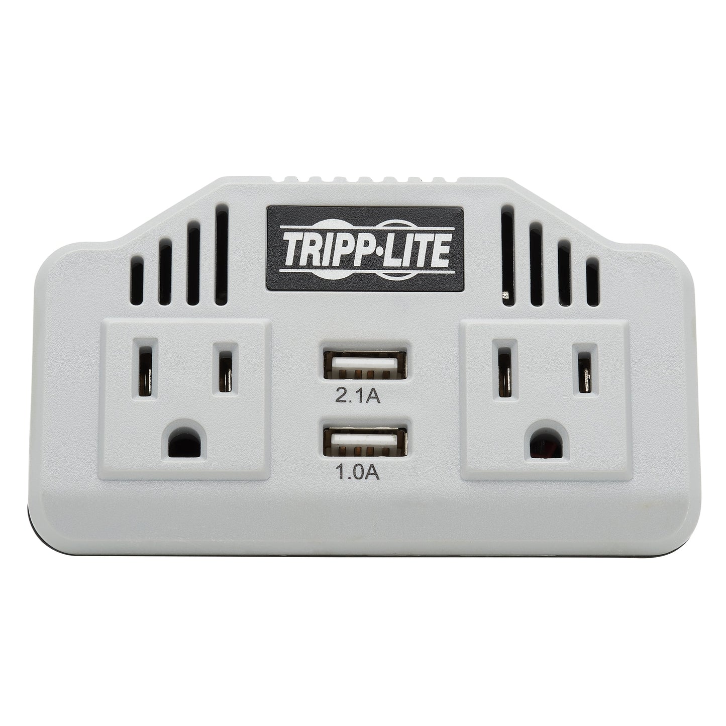 Tripp Lite 400W PowerVerter Ultra-Compact Car Inverter with 2 AC/2USB 3.1A/Battery Cables/Cigarette Lighter Adapter (CLA)