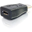 C2G USB 2.0 USB Type C to USB Micro B Adapter M/F - USB C to Phone Black