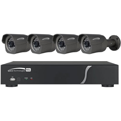 Speco 4 Channel Plug & Play Network Video Recorder and IP Camera Kit - 1 TB HDD