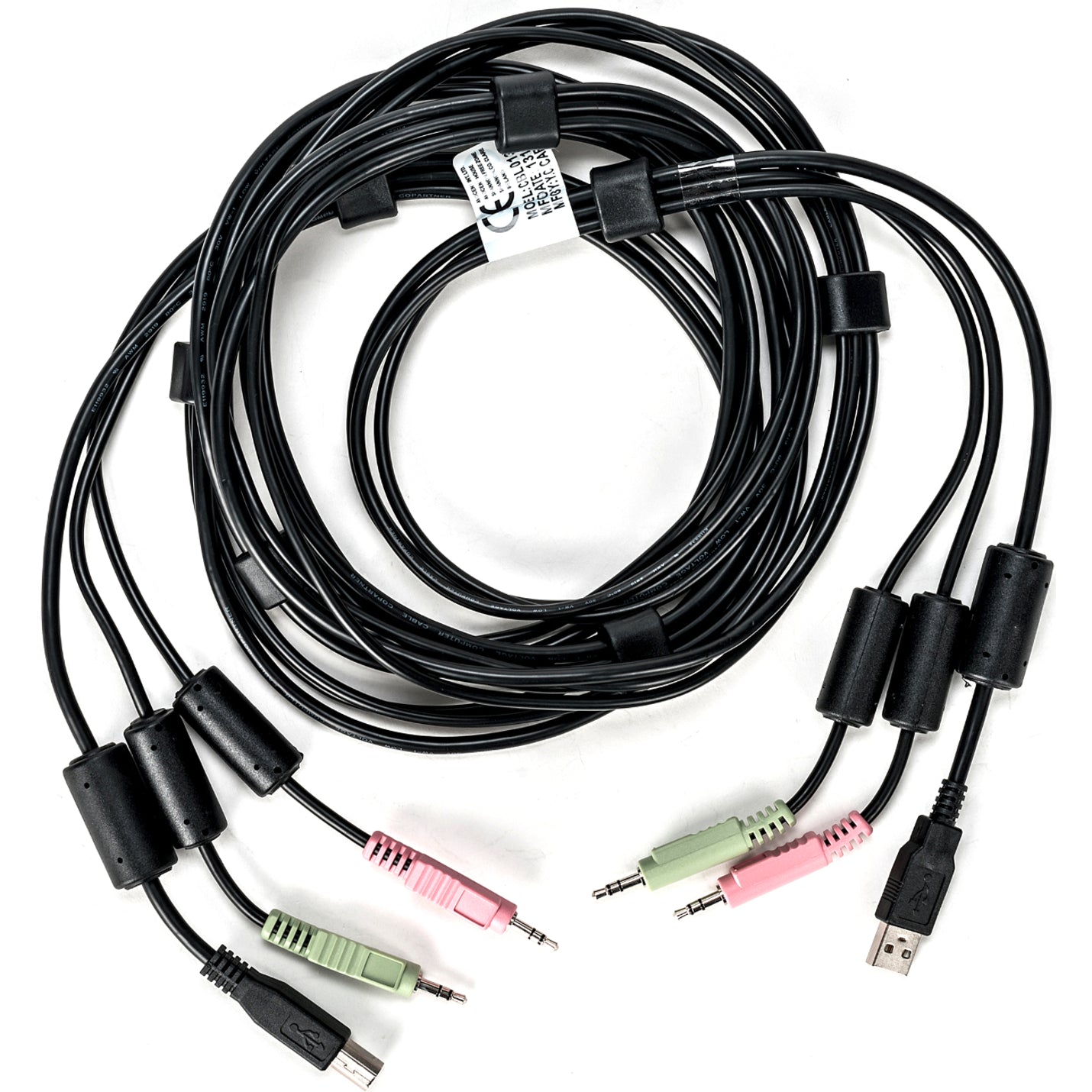 Vertiv Avocent USB Keyboard and Mouse and Audio Cable 10 ft. for Vertiv Avocent SV and SC Series Switches