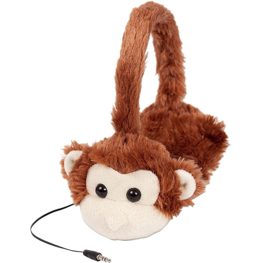 ReTrak Retractable Animalz Monkey Headphones