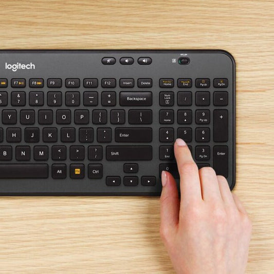 Logitech MK360 Full-size Wireless Scissor Keyboard and Mouse - Black