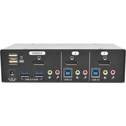 Tripp Lite 2-Port DisplayPort KVM Switch w/Audio Cables and USB 3.0 SuperSpeed Hub