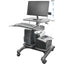 Kantek Mobile Height Adjustable Computer Workstation w/ LCD Mount