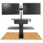 Kantek Desk Clamp On Sit To Stand Workstation Black