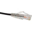 Unirise Clearfit Slim Cat6 Patch Cable Snagless Black 1ft