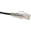 Unirise Clearfit Slim Cat6 Patch Cable Snagless Black 4ft