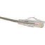 Unirise Clearfit Slim Cat6 Patch Cable Snagless Gray 1ft