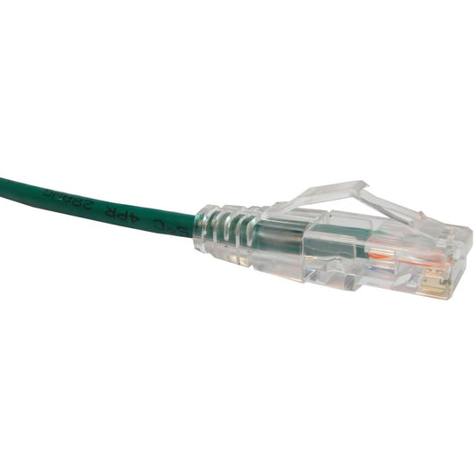 Unirise Clearfit Slim Cat6 Patch Cable Snagless Green 2ft