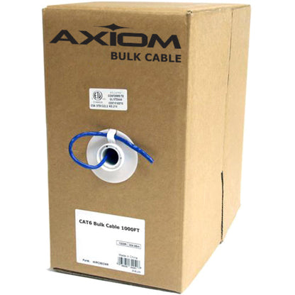 Axiom CAT6 23AWG 4-Pair Solid Conductor 550MHz Bulk Cable Spool 1000FT (Orange)