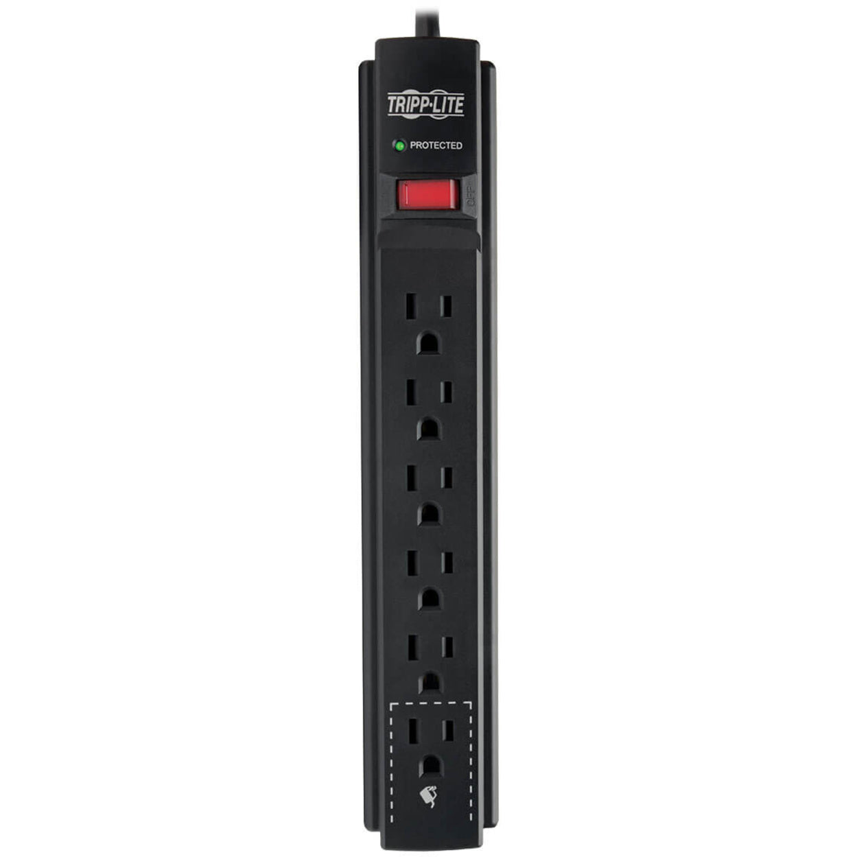 Tripp Lite Protect It! 6-Outlet Surge Protector 15 ft. Cord 790 Joules Black Housing