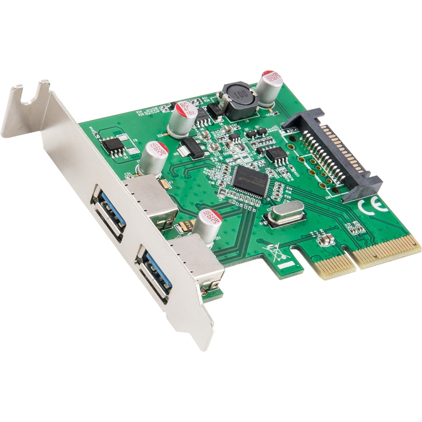 SYBA Multimedia USB 3.1 Type-A PCI-E 3.0 x4 2 Port