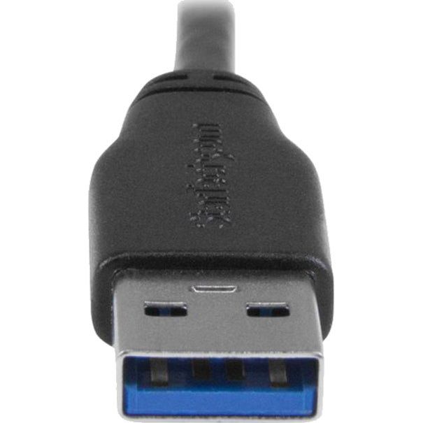 StarTech.com 0.5m 20in Slim Micro USB 3.0 (5Gbps) Cable - M/M - USB 3.0 A to Right-Angle Micro USB - USB 3.2 Gen 1