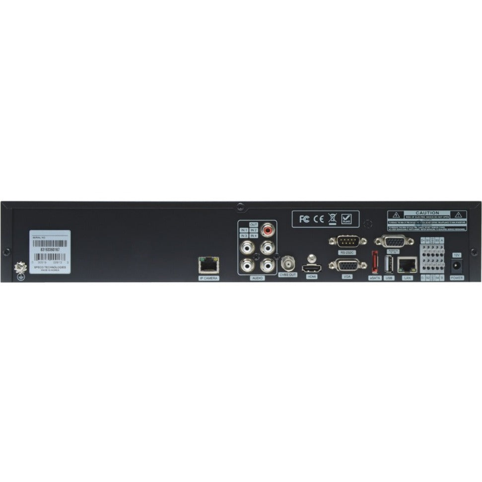 Speco 16 Channel Plug & Play Network Video Recorder - 12 TB HDD