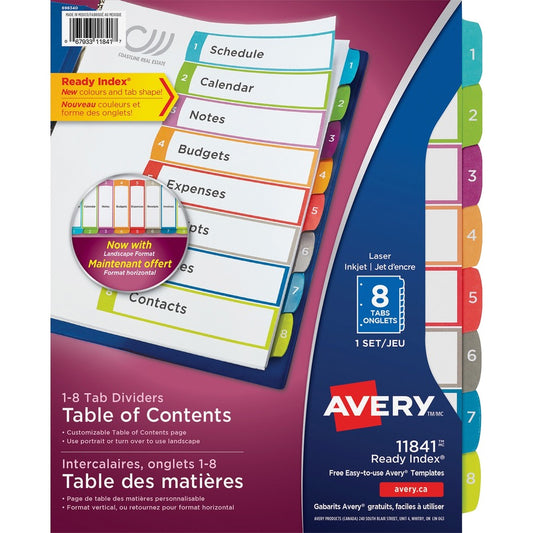 Avery&reg; Ready Index Custom TOC Binder Dividers