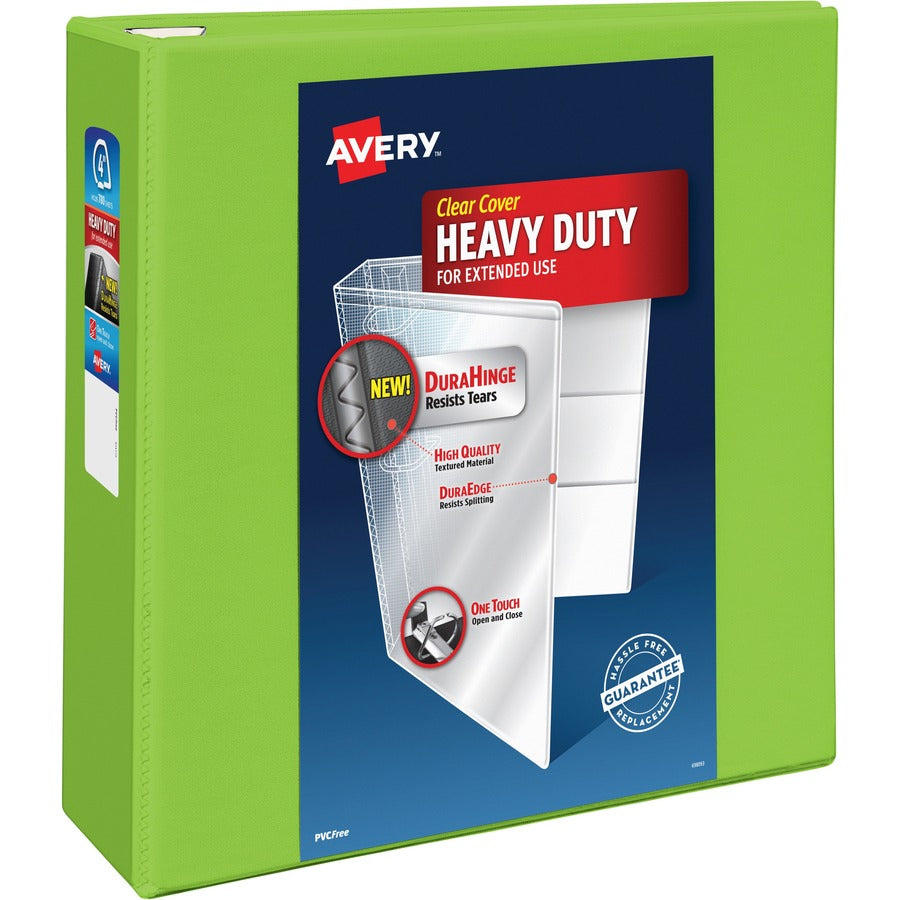 Avery&reg; Heavy-Duty View Chartreuse 4" Binder (79812)