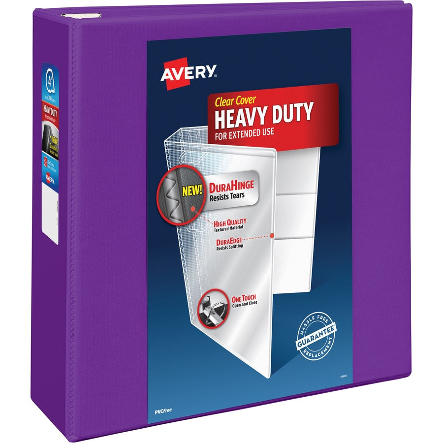 Avery&reg; Heavy-Duty View Purple 4" Binder (79813)