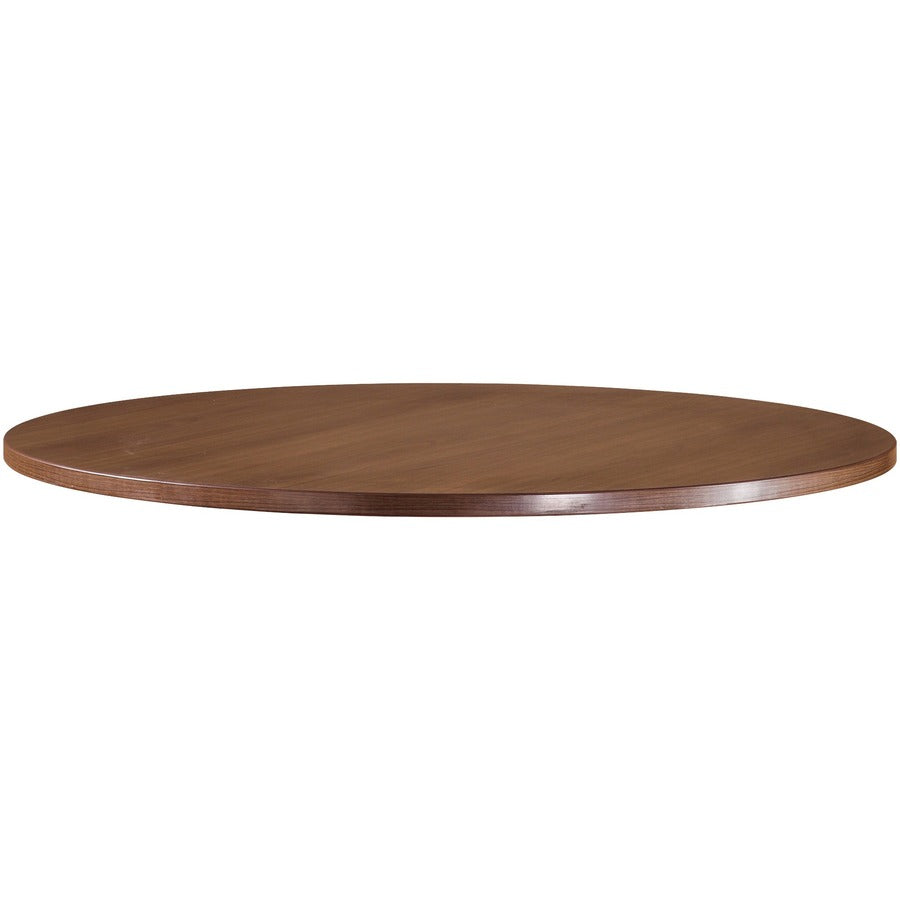 Lorell Essentials Series Walnut Laminate Round Table