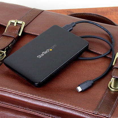 StarTech.com 2.5" USB-C Hard Drive Enclosure &acirc;&euro;" USB 3.1 Type C &acirc;&euro;" Tool-less &acirc;&euro;" External Hard Drive Case &acirc;&euro;" SSD USB C HDD Enclosure