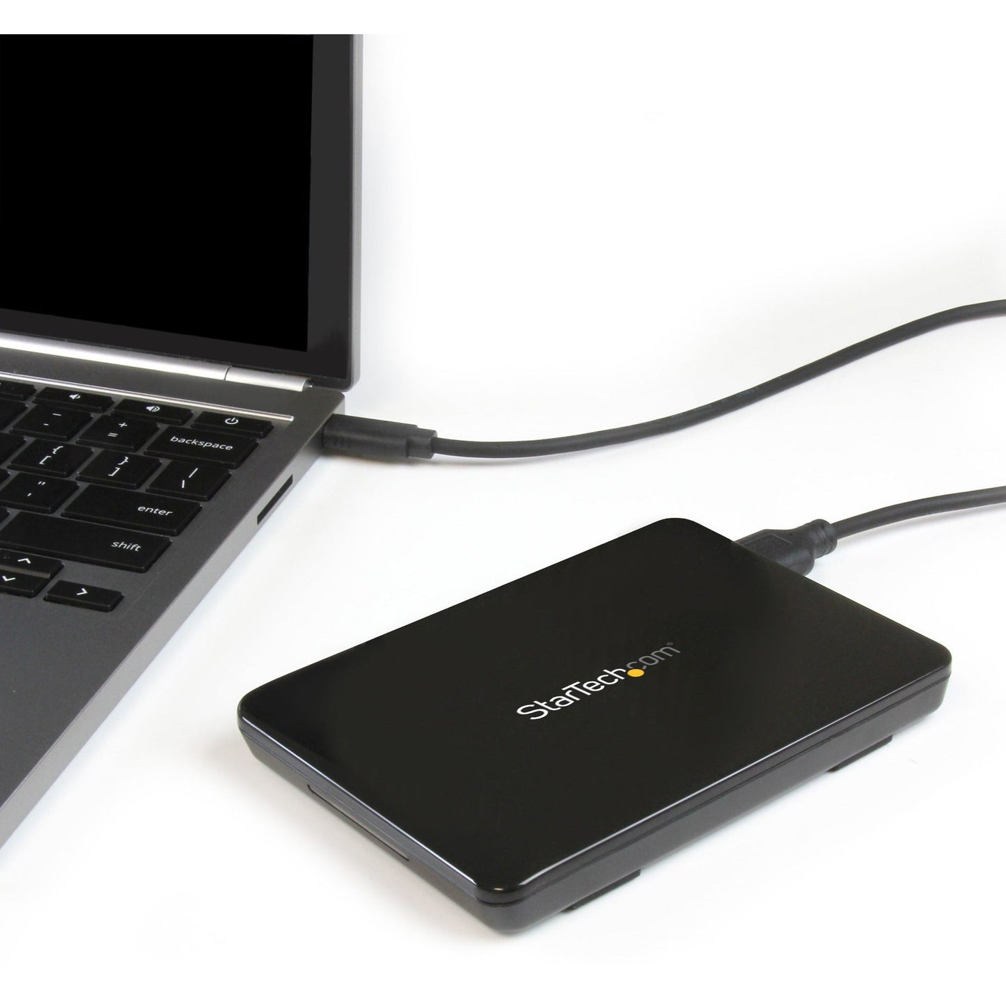 StarTech.com 2.5" USB-C Hard Drive Enclosure &acirc;&euro;" USB 3.1 Type C &acirc;&euro;" Tool-less &acirc;&euro;" External Hard Drive Case &acirc;&euro;" SSD USB C HDD Enclosure