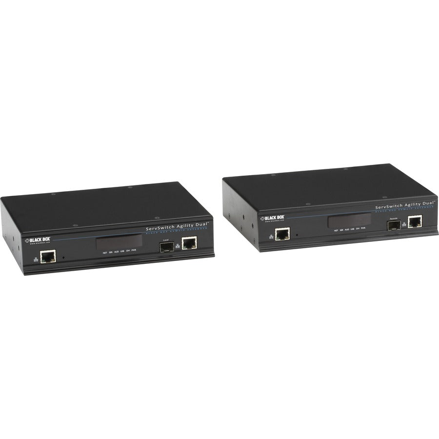 Black Box Agility KVM-Over-IP Matrix Extender Kit - Dual-Head Dual-Link DVI-D USB 2.0