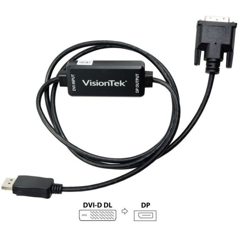 VisionTek DVI to DisplayPort 1.5M Active Cable (M/M)