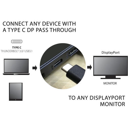 VisionTek USB 3.1 Type C to DisplayPort Adapter (M/F)