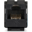 Black Box GigaTrue2 CAT6 Keystone Jack - Unshielded 110 Punchdown Type TAA Black