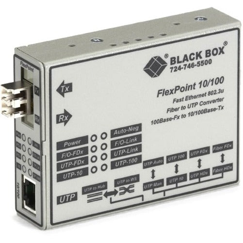 Black Box FlexPoint LMC100A-SMLC-R2 Transceiver/Media Converter