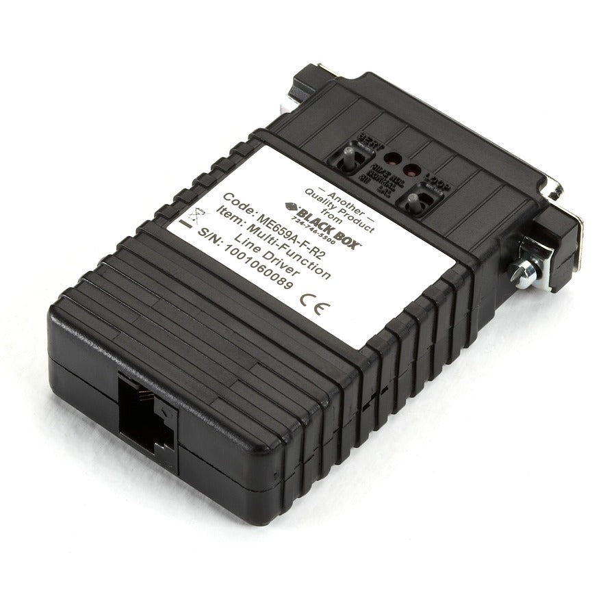 Black Box Async/Sync RS232 Extender over CATx - DB25 Female to RJ-11/RJ-45/Terminal Block