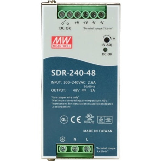 DIN RAIL INDUSTRIAL PWR SUPPLY 