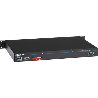 Black Box Rackmount Gang Switch - 19"  1U (4) Duplex Multimode SC Network Manageable
