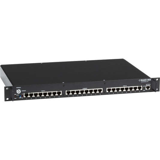 Black Box Rackmount Gang Switch - 19"  1U (8) RJ-45 A/B (All Pins)