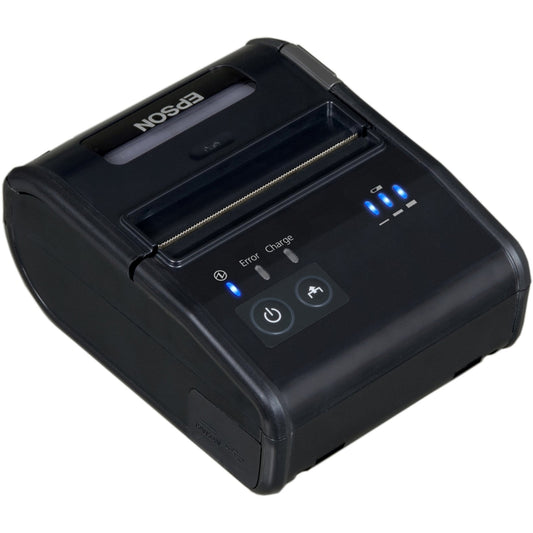 Epson Mobilink P80 Mobile Direct Thermal Printer - Monochrome - Portable - Receipt Print - USB - Bluetooth - Cool Black - 3.94 in/s Mono - 203 dpi - 3.13" Label Width