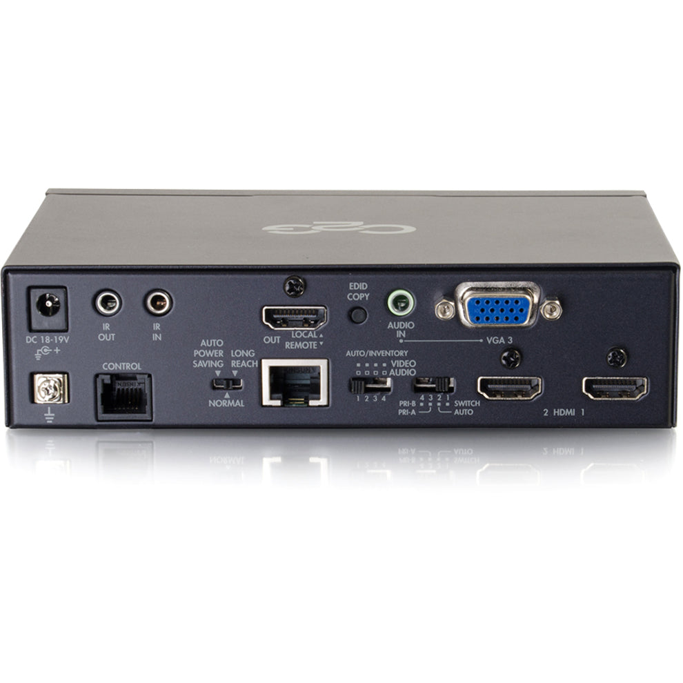 C2G 4K HDMI and VGA + Stereo Audio HDBaseT over Cat Extender Transmitter - Black TAA