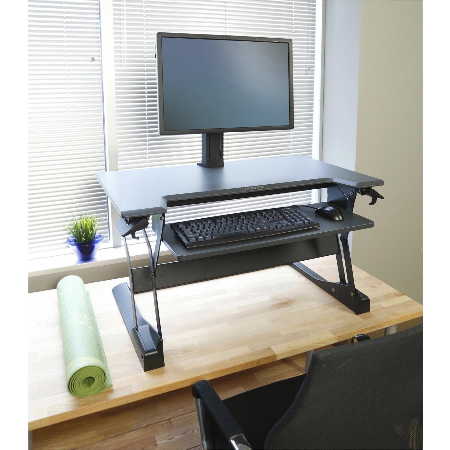 Ergotron WorkFit-TL Sit-Stand Desktop Workstation (black)