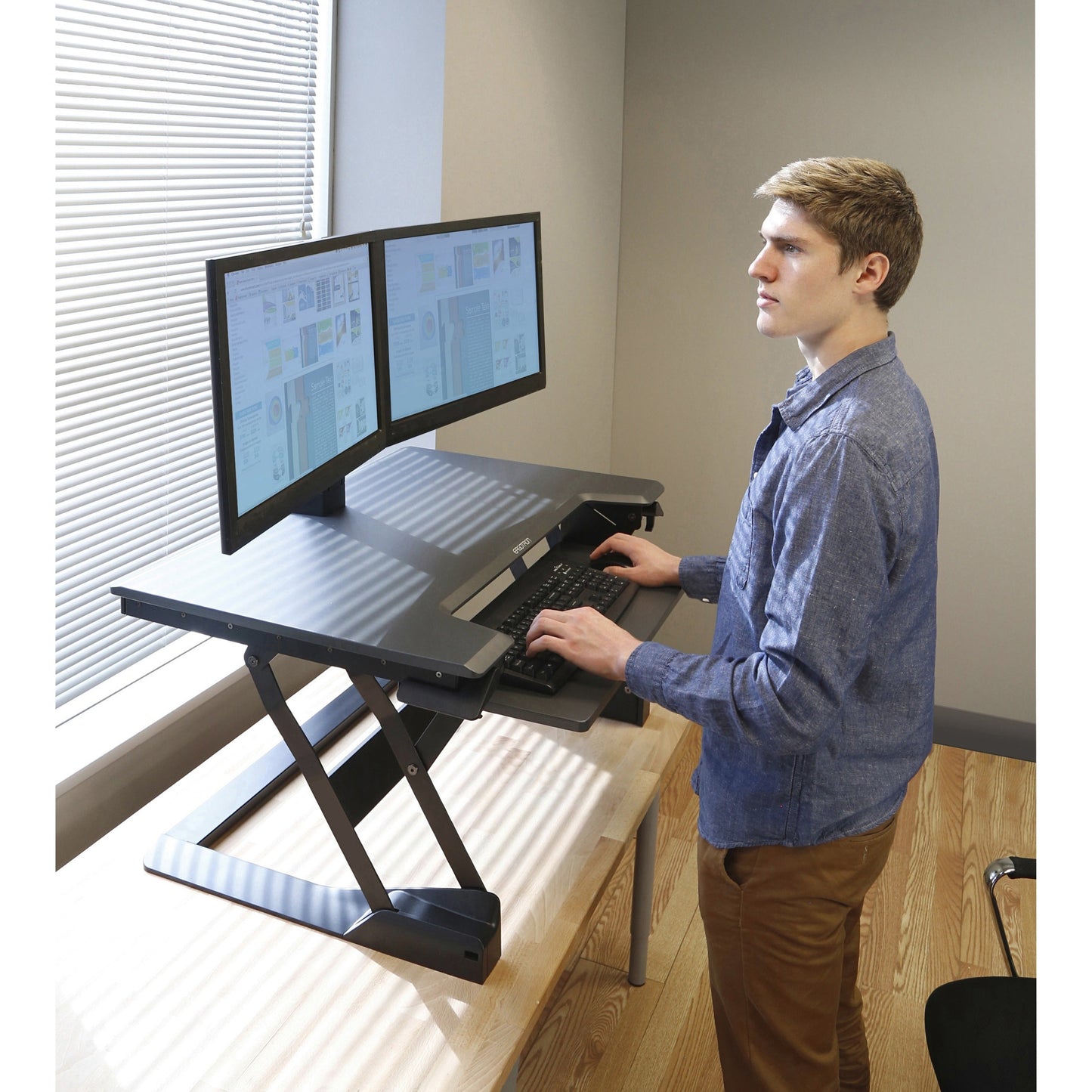 Ergotron WorkFit-TL Sit-Stand Desktop Workstation (black)