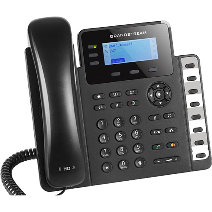 Grandstream GXP1630 IP Phone - Corded - Wall Mountable Desktop - Black