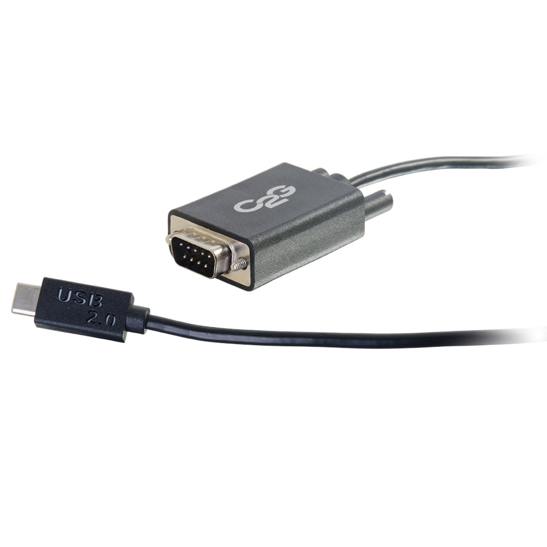 C2G USB C to DB9 Serial Adapter Cable - USB C 2.0 - M/M