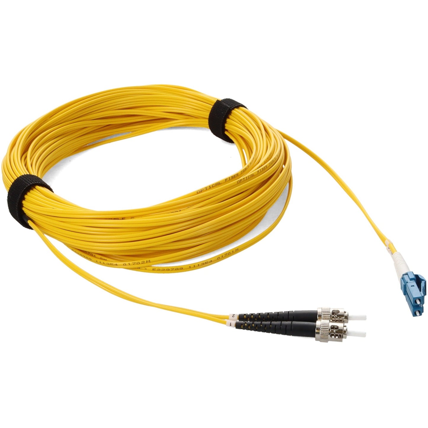 AddOn 30m LC (Male) to ST (Male) Yellow OS2 Duplex Fiber OFNR (Riser-Rated) Patch Cable