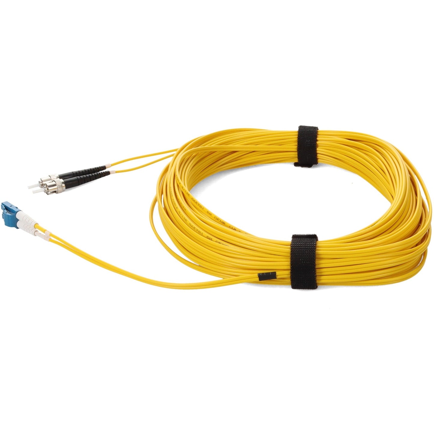 AddOn 30m LC (Male) to ST (Male) Yellow OS2 Duplex Fiber OFNR (Riser-Rated) Patch Cable