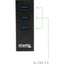 Plugable USB Hub with Ethernet 3 Port USB 3.0 Bus Powered Hub with Gigabit Ethernet