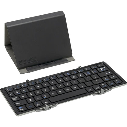 Plugable Foldable Bluetooth Keyboard Compatible with iPad iPhones Android and Windows