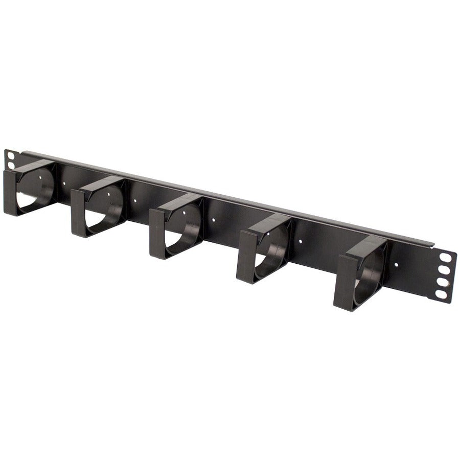 Rack Solutions 1U Horizontal Plastic D-Ring Cable Management Bar