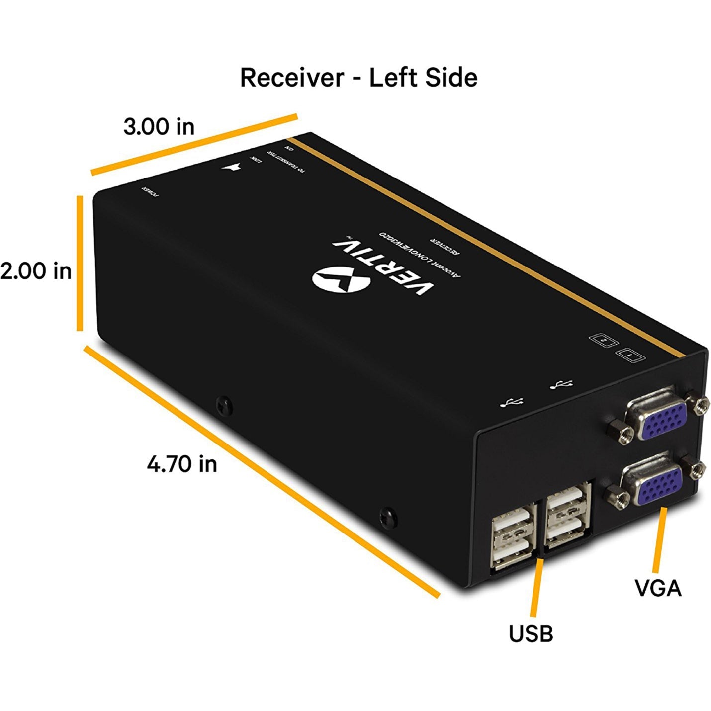 Vertiv Avocent LV3000 | IP KVM Extender | Dual VGA USB Audio (LV3020P-001)